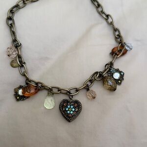 Park Lane Vintage charm Charm Necklace with Multicolor Accents